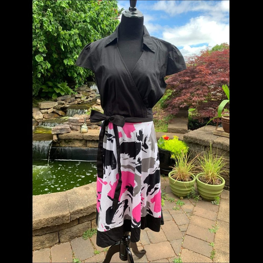 Karin Stevens Vintage Size 12 Wrap Dress